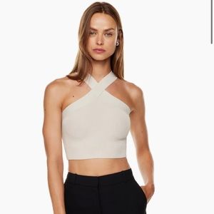 Aritzia Sculpt Knit Cross Tank